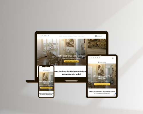 Site vitrine Artem Renovatio